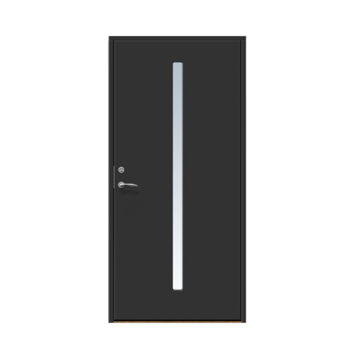 Enkeldörr till villa Åkarp 10 x 20, Högerhängd, Svart