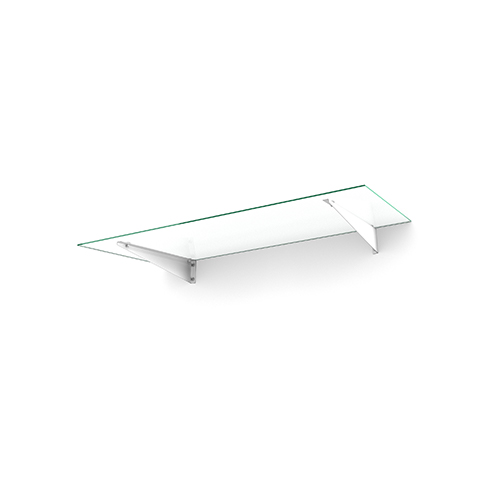 Entrétak Easy Collection - Flat Flat Vit, Flat Vit, Frostat glas