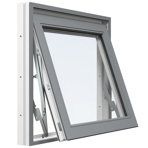 Energi Aluminium Vridfönster 14, 9, Askgrå
