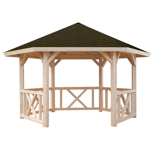 Paviljong Betty Takpapp, Obehandlad, 9,9 m²