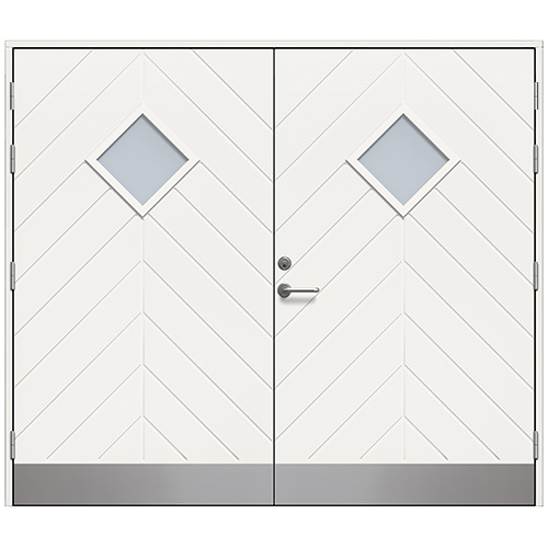 Slagport Saxtorp 2500 x 2000 mm, Cotswoldglas, Vit