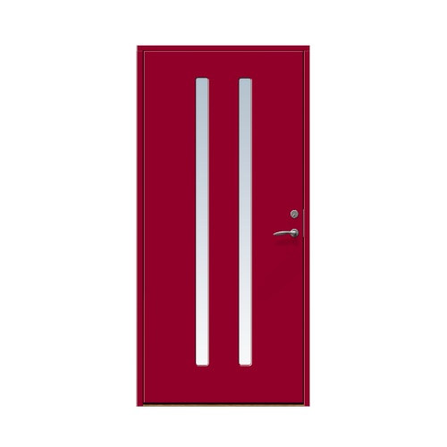 Enkeldörr till villa Oxie 9 x 20, Vänsterhängd, Hallonröd