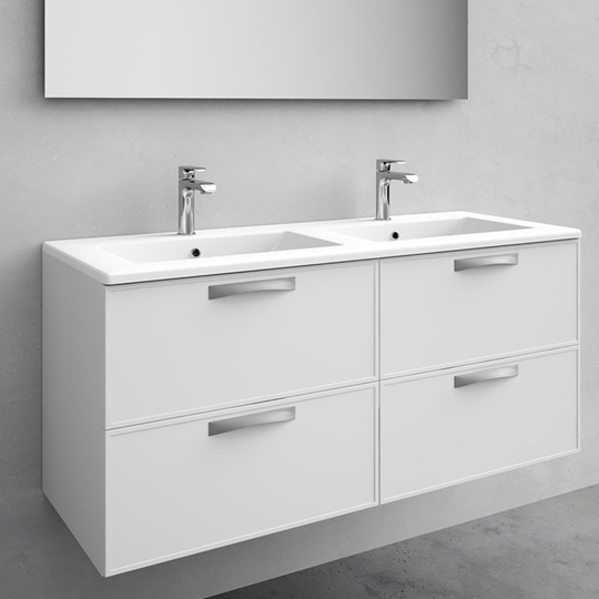Kommod med tvättställ Noro Vogue Vit 1200 mm