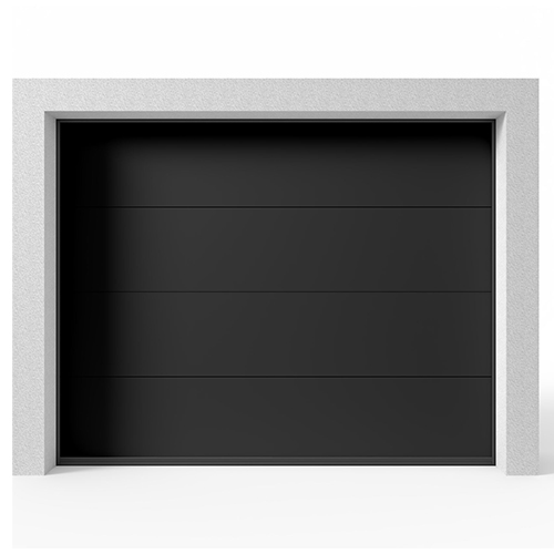 Garageport Takskjutport Modern Svart, 2500x2125
