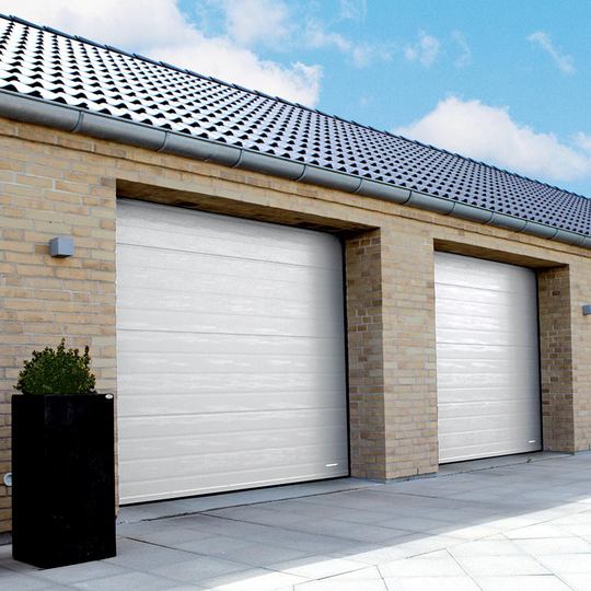Garageport Lindab Basic - Takskjutport Vit, 2500 x 2000 mm