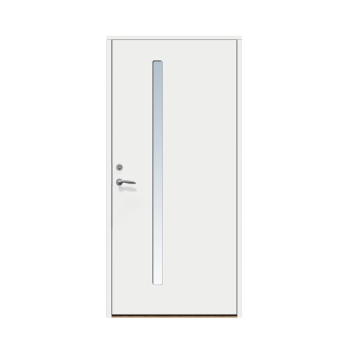 Enkeldörr till villa Hjärup 10 x 20, Högerhängd, Vit